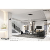 Kitesurf Centre Linear LED Linear Suspension Light - Black