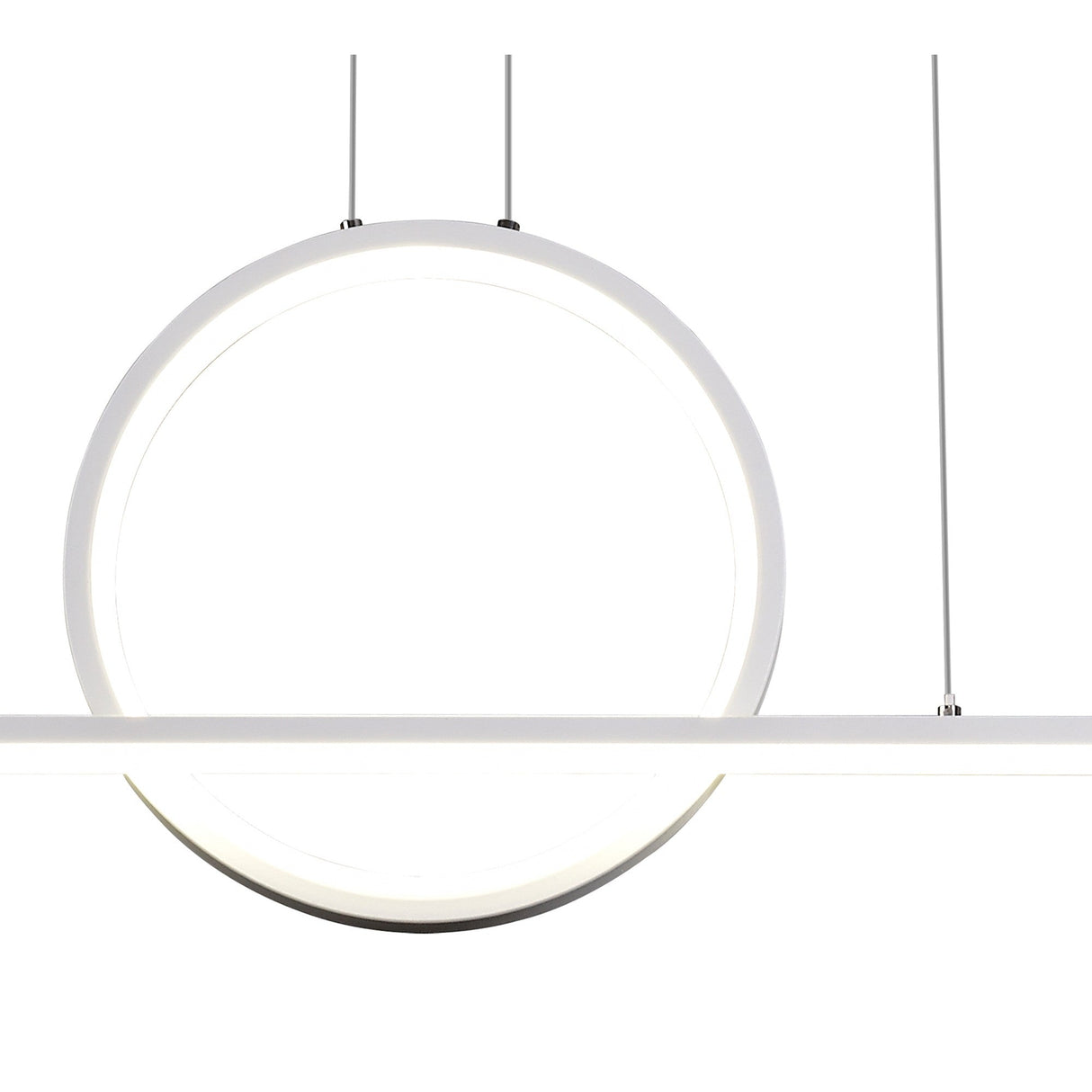 Kitesurf Loop LED Linear Suspension Light - White