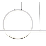 Kitesurf Loop LED Linear Suspension Light - White