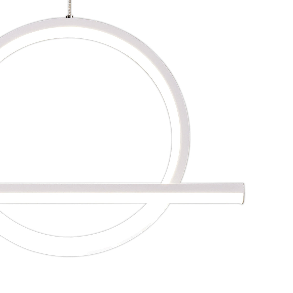 Kitesurf Loop Dimmable LED Linear Suspension Light - White