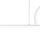 Kitesurf Loop Dimmable LED Linear Suspension Light - White