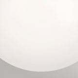 Albers 1 Light Opal Glass Globe Flush - Black
