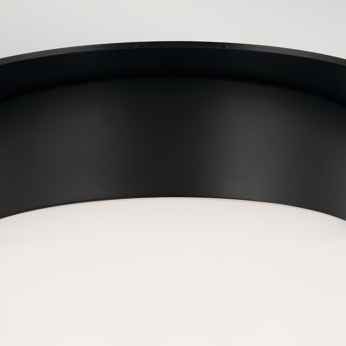 Albers 1 Light Opal Glass Globe Flush - Black