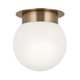 Albers 1 Light Opal Glass Globe Flush - Champagne