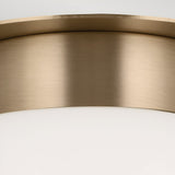 Albers 1 Light Opal Glass Globe Flush - Champagne