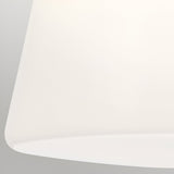 Albers 1 Light Opal Glass Flush - Champagne