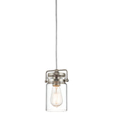 Brinley 1 Light Mini Pendant - Brushed Nickel