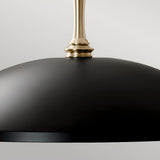 Delarosa 1 Light Pendant - Black/Champagne
