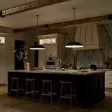 Delarosa 1 Light Pendant - Black/Champagne