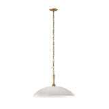 Delarosa 1 Light Pendant - White//Champagne