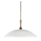 Delarosa 1 Light Pendant - White//Champagne