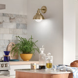 Niva 1 Light Convertible Wall Light & Pendant - Champagne