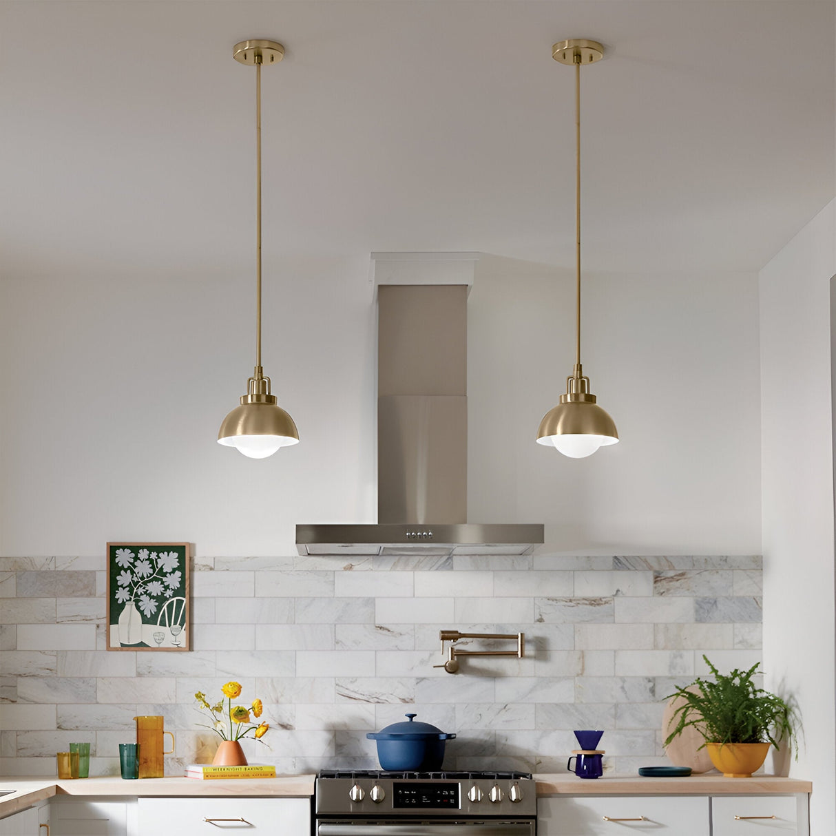 Niva 1 Light Convertible Wall Light & Pendant - Champagne