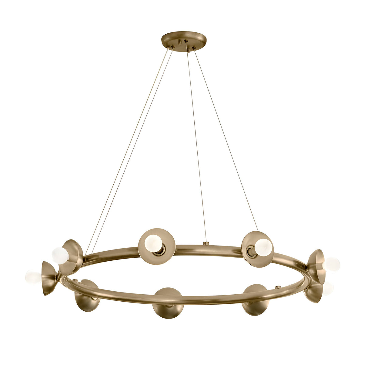 Palta 10 Light Circular Suspension - Satin Black