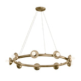Palta 10 Light Circular Suspension - Satin Black