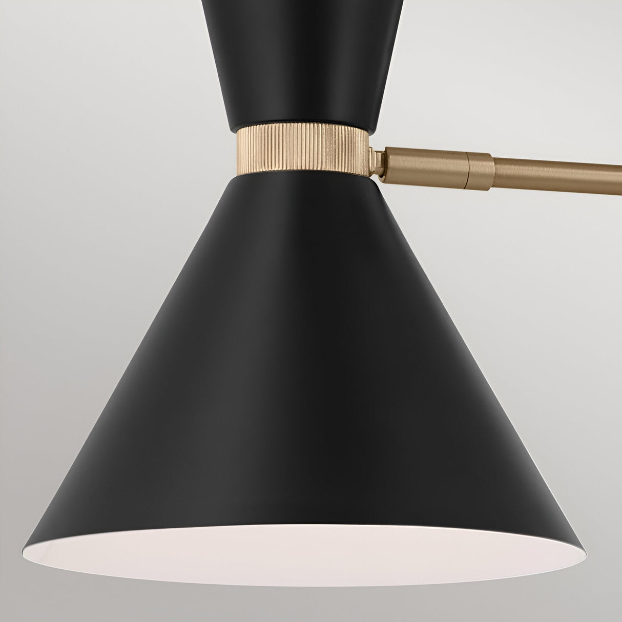 Phix 4 Light Linear Suspension - Black/Brass