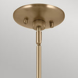 Phix 6 Light Chandelier - Black/Brass