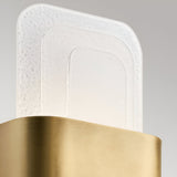 Serene LED Glass Wall Light 16W 3000K - Brass