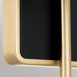 Solia LED Bathroom Wall Light - Champagne With Black Accent