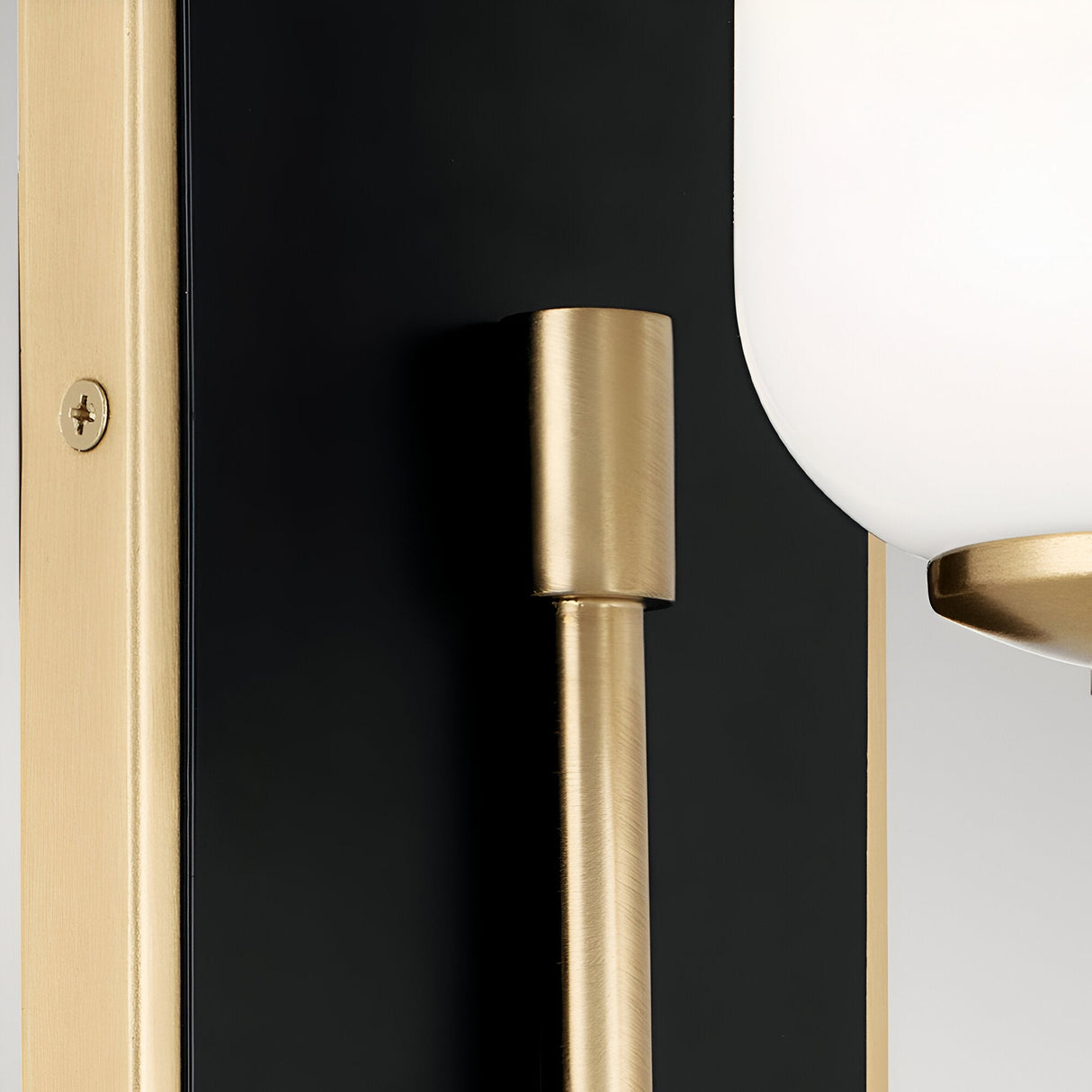 Solia LED Bathroom Wall Light - Champagne With Black Accent