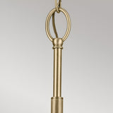 Winslow 3 Light Glass Chandelier - Brass