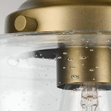 Winslow 1 Light Glass Ceiling Semi-Flush - Brass
