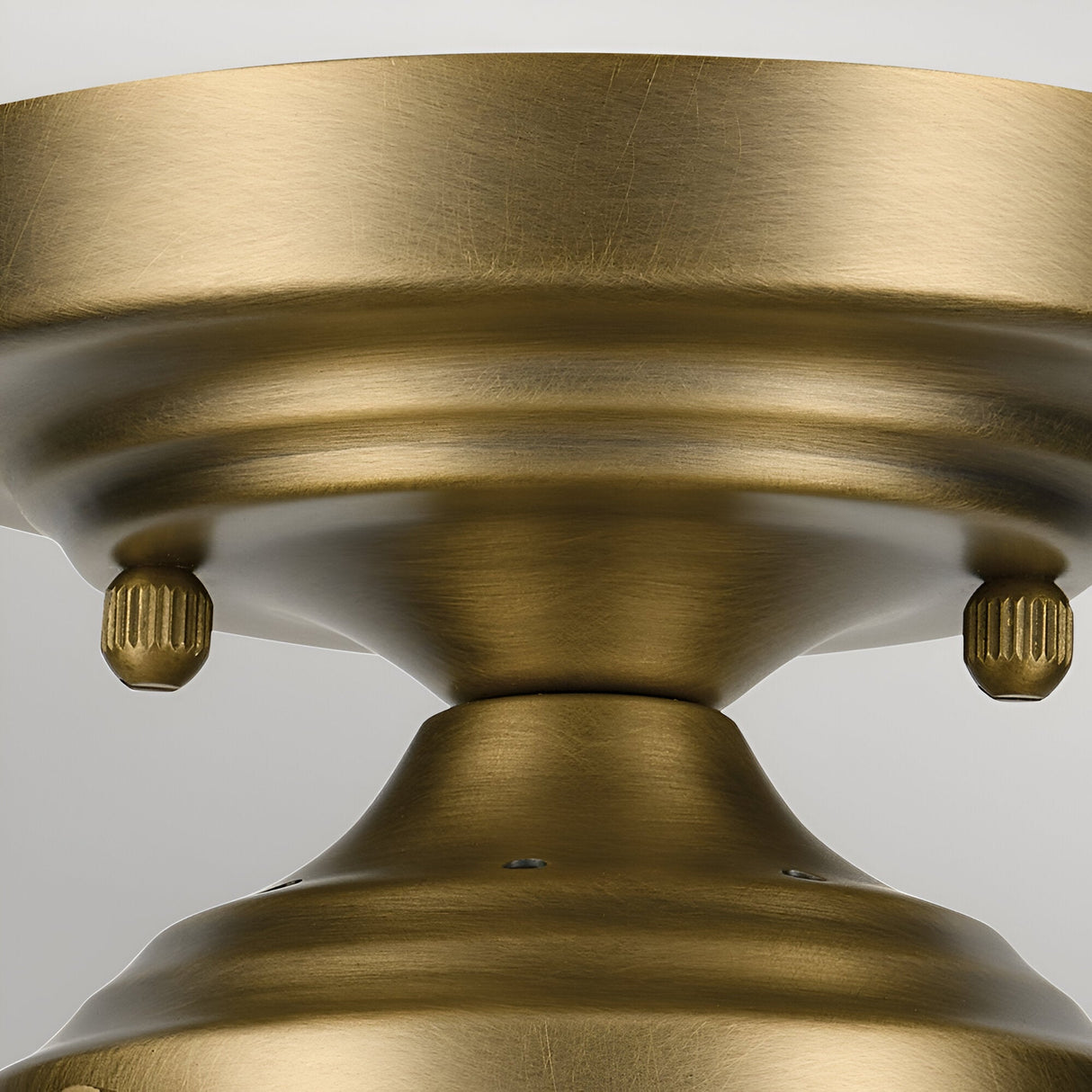 Winslow 1 Light Glass Ceiling Semi-Flush - Brass