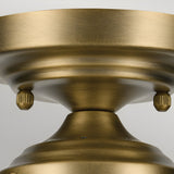 Winslow 1 Light Glass Ceiling Semi-Flush - Brass