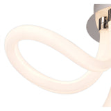 Knot II LED Semi-Flush Ceiling Light 3000K 40W - Chrome