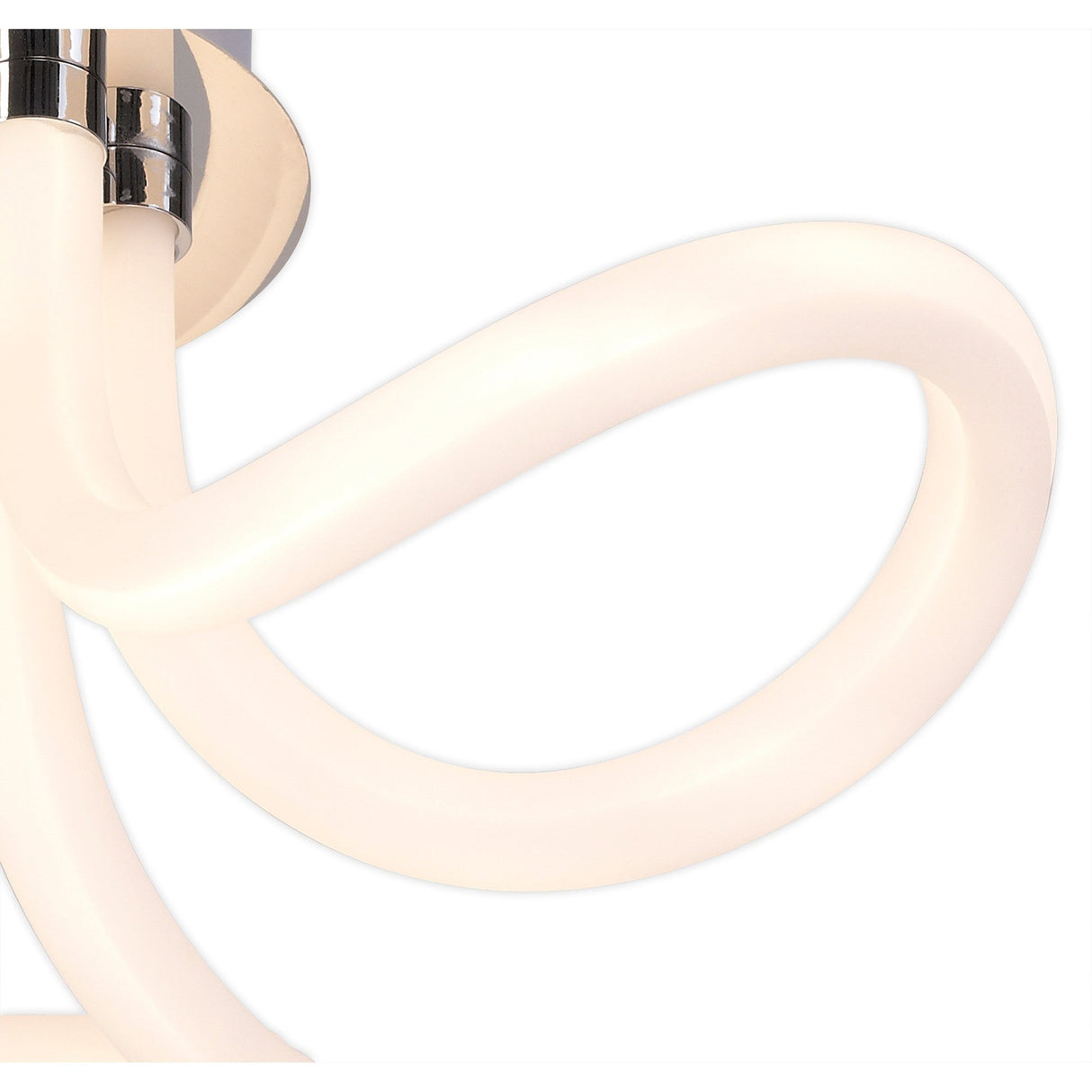 Knot II LED Semi-Flush Ceiling Light 3000K 40W - Chrome