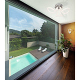 Knot II LED Semi-Flush Ceiling Light 3000K 40W - Chrome