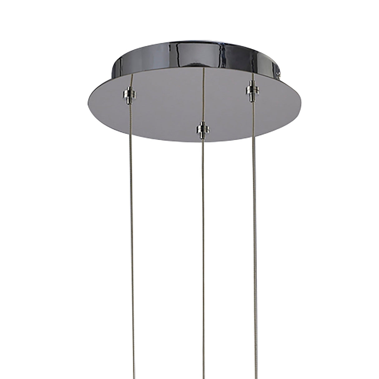Knot 76cm LED Suspension Light - Gloss White & Polished Chrome