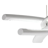 Knot 76cm LED Suspension Light - Gloss White & Polished Chrome