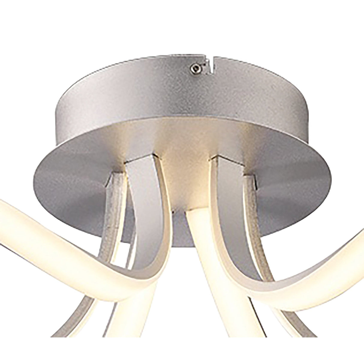 Knot LED Semi-Flush Ceiling Light 3000K 36W - Silver