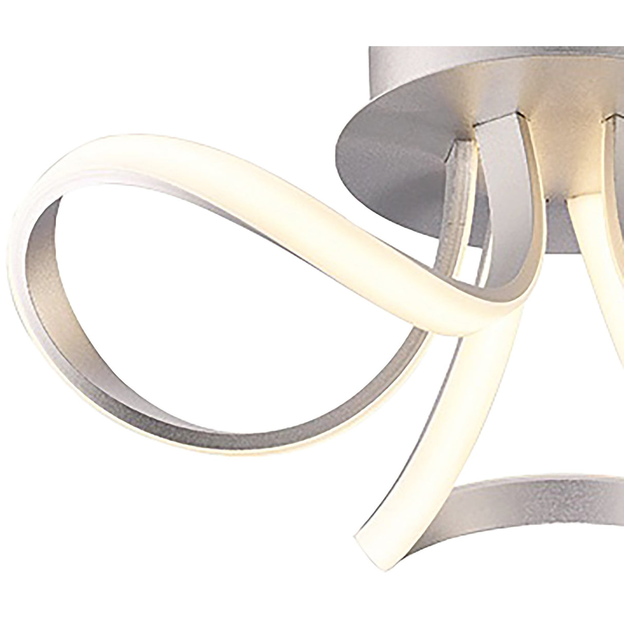 Knot LED Semi-Flush Ceiling Light 3000K 36W - Silver