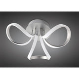 Knot LED Semi-Flush Ceiling Light 3000K 36W - Silver