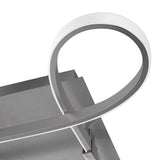 Knot LED Semi-Flush Ceiling Light 3000K 40W - Silver