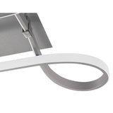 Knot LED Semi-Flush Ceiling Light 3000K 40W - Silver