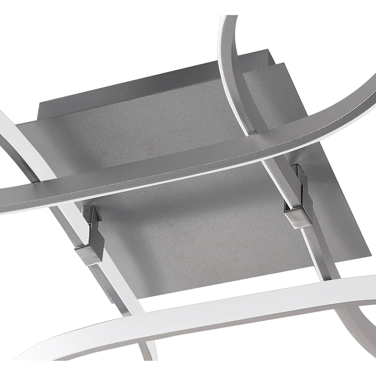 Knot LED Semi-Flush Ceiling Light 3000K 40W - Silver