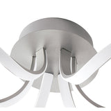 Knot Dimmable LED Semi-Flush Ceiling Light 3000K 36W - Silver