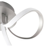 Knot Dimmable LED Semi-Flush Ceiling Light 3000K 36W - Silver