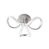 Knot Dimmable LED Semi-Flush Ceiling Light 3000K 36W - Silver