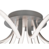 Knot Dimmable LED Semi-Flush Ceiling Light 3000K 60W - Silver