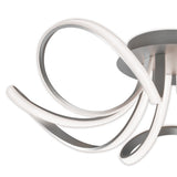 Knot Dimmable LED Semi-Flush Ceiling Light 3000K 60W - Silver