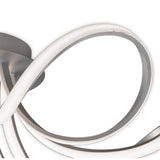 Knot Dimmable LED Semi-Flush Ceiling Light 3000K 60W - Silver