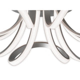 Knot Dimmable LED Semi-Flush Ceiling Light 3000K 60W - Silver