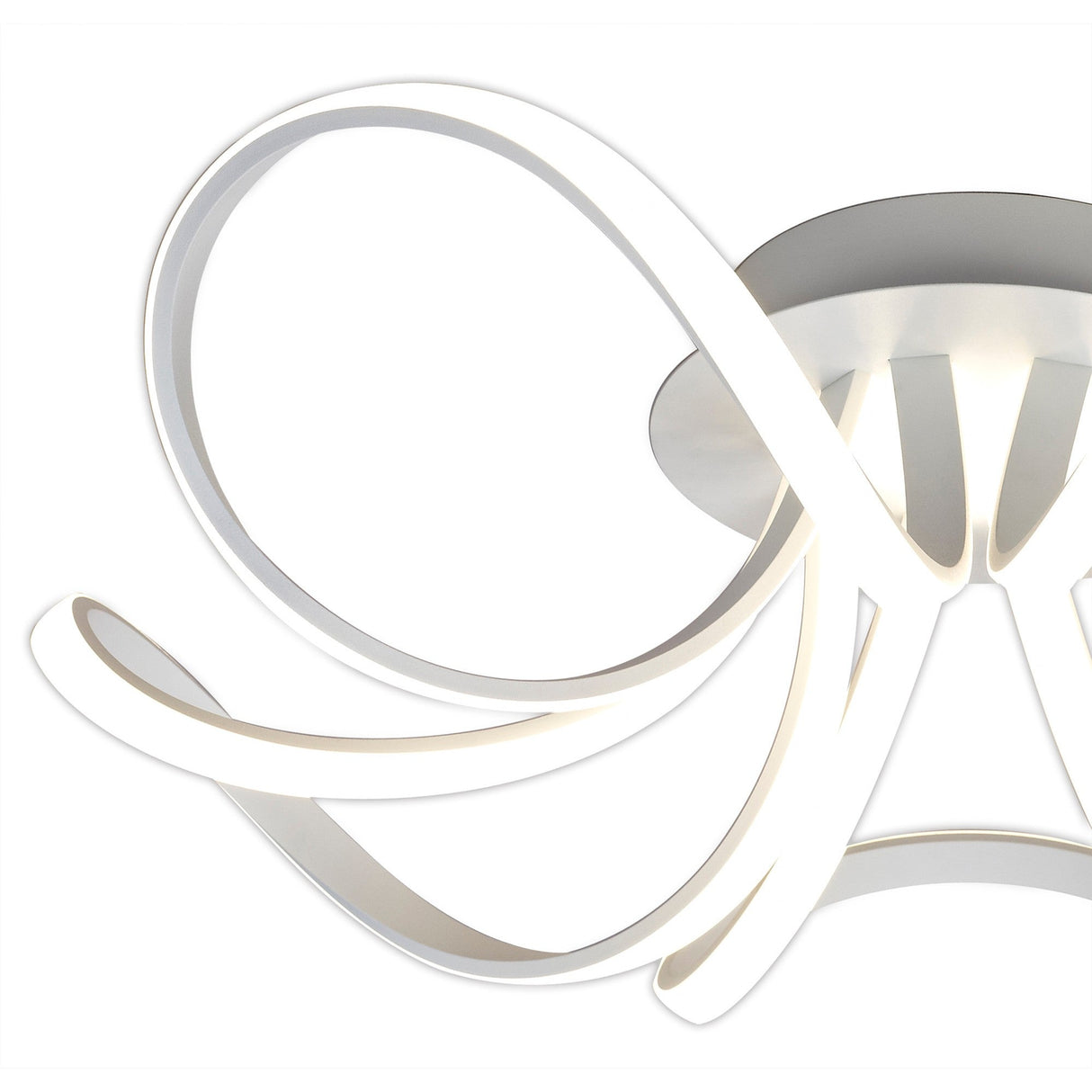 Knot Dimmable LED Semi-Flush Ceiling Light 2800K 60W - White