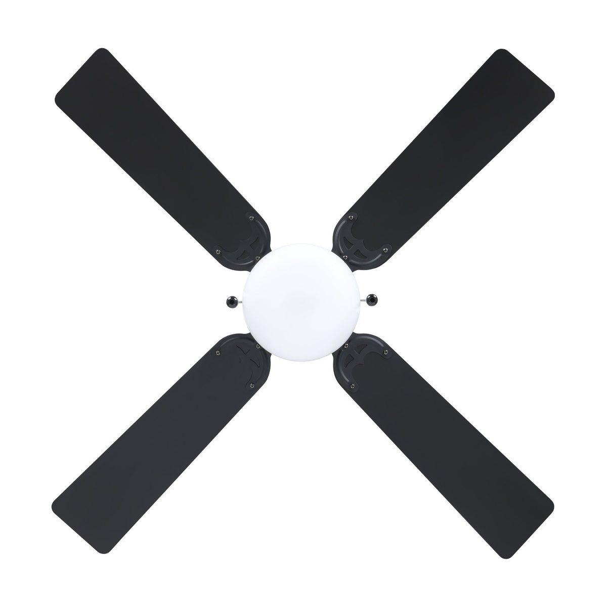 Kolvora Ceiling Fan with Light - Matt Black