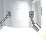 Kopus 4 Light Frosted Glass Semi-Flush Ceiling Light - Polished Chrome