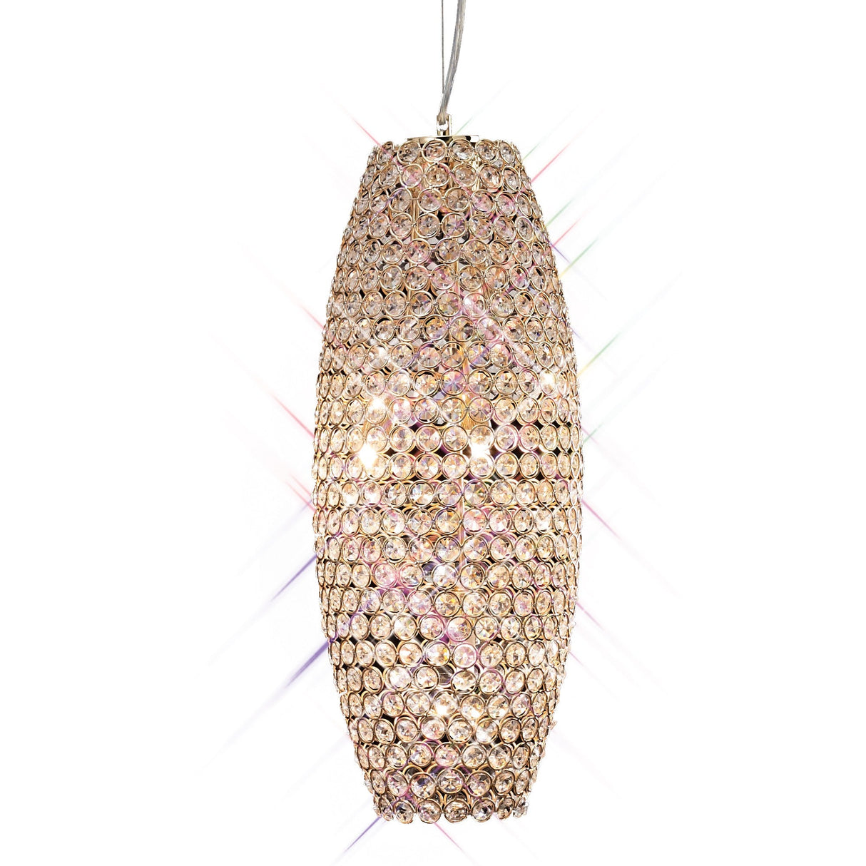 Kos 20cm 4 Light Crystal Pendant Light - French Gold